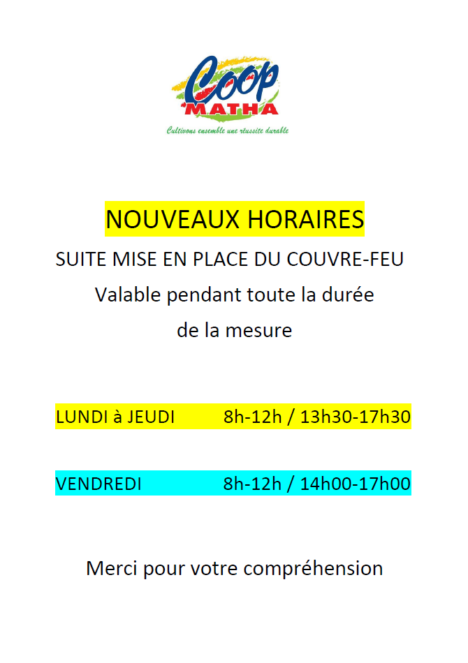 Horaires